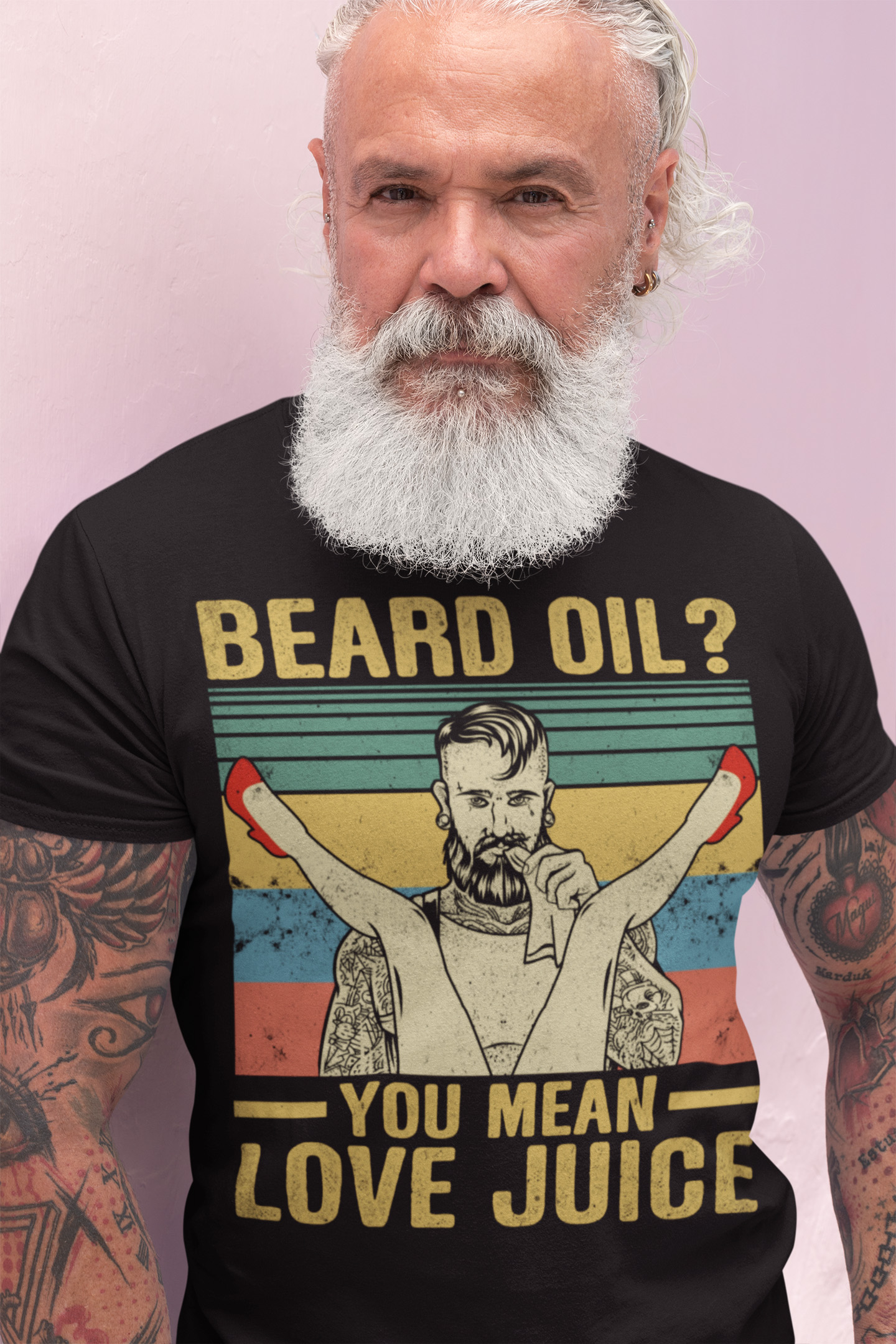 4VT. Beard Oil Shirt mockup