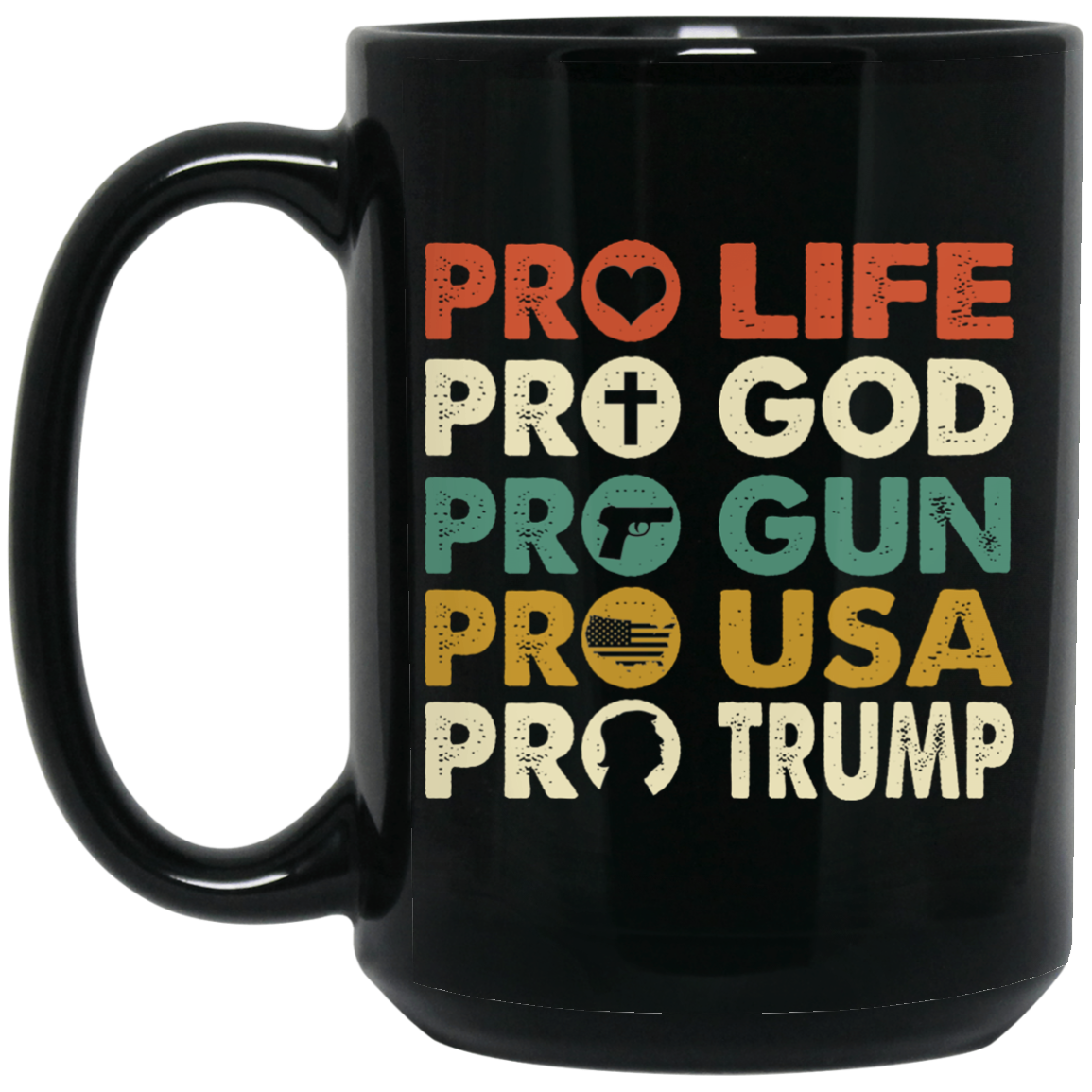 15 oz. Black Mug
