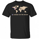 Landed On The Moon T-Shirt - Funny Astronaut American Flag Shirt, Black, Unisex T-Shirt Landed On The Moon T-Shirt - Funny Astronaut American Flag Shirt, Black, Unisex T-Shirt