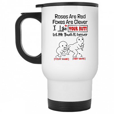 14 oz. White Travel Mug