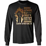 Injustice Anywhere Is A Threat To Justice Everywhere BLM History Hoodie - Sweatshirt, Black, Long Sleeve Injustice Anywhere Is A Threat To Justice Everywhere BLM History Hoodie - Sweatshirt, Black, Long Sleeve