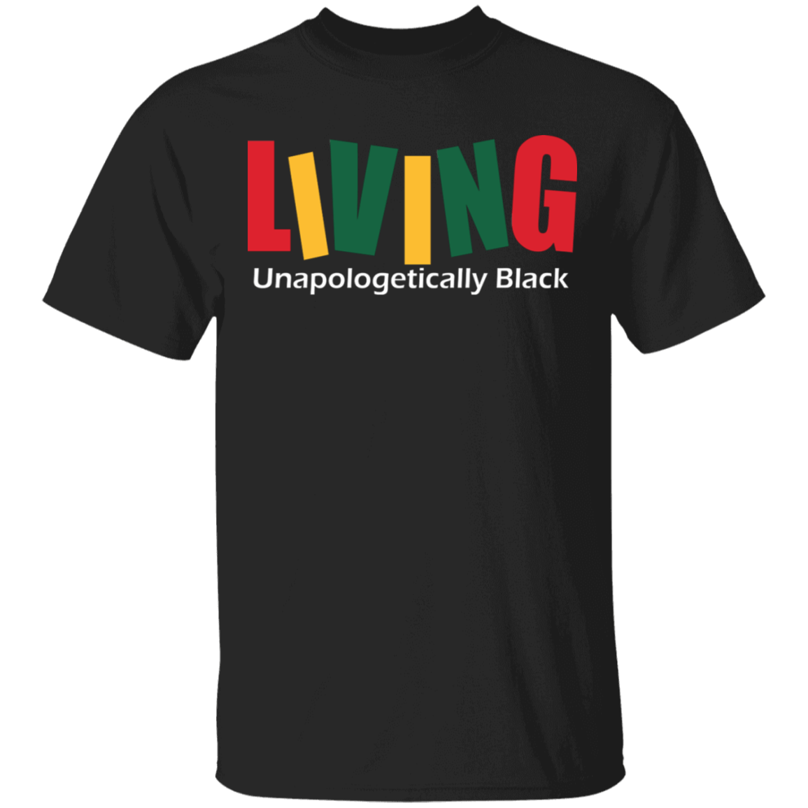 Living Unapologetically Black Pride - Black Lives Matter T-shirt, Black, Unisex T-Shirt