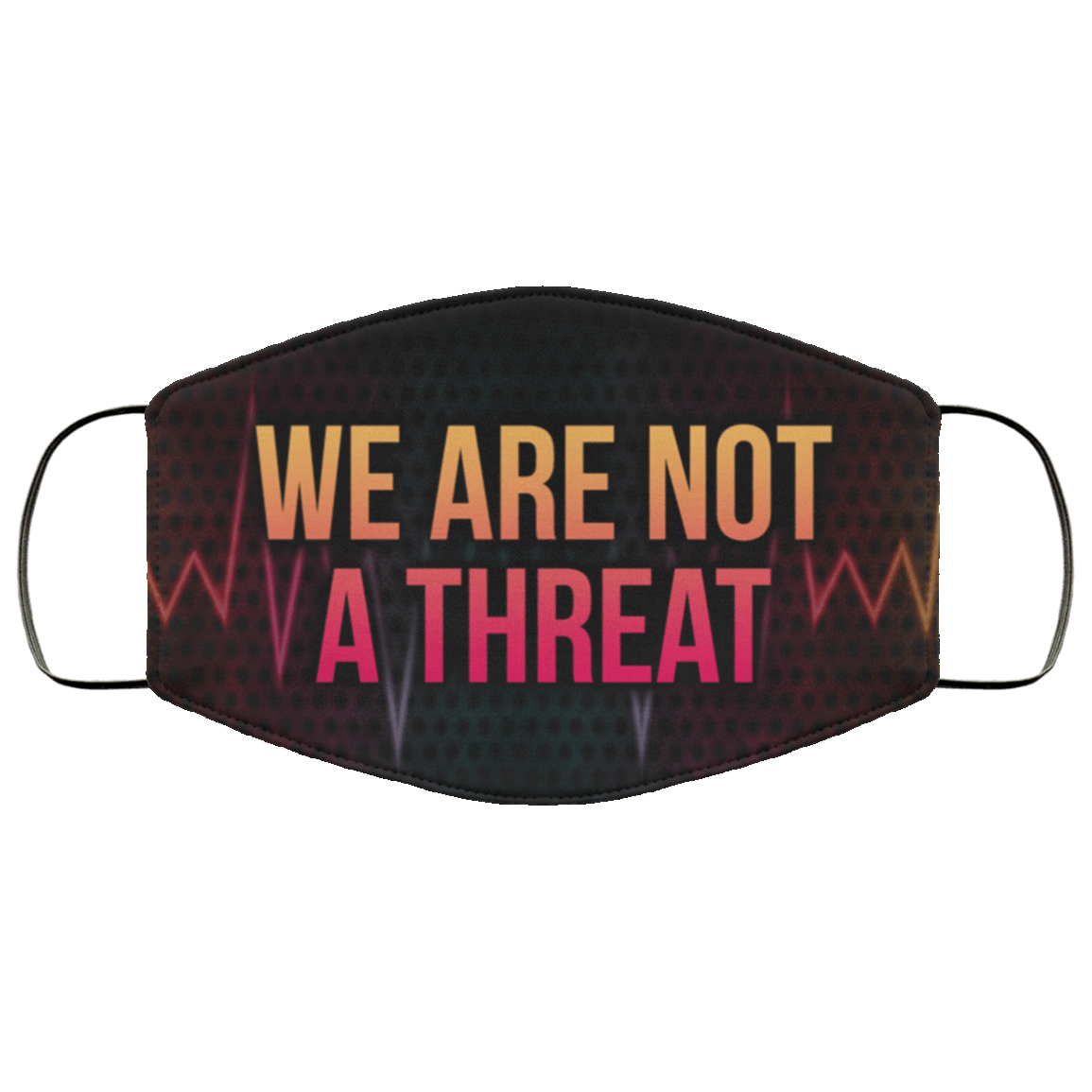We Are Not Threat Black Lives Matter Face Mask, Black, Cloth Face Mask