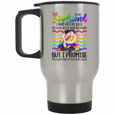 14 oz. Silver Travel Mug