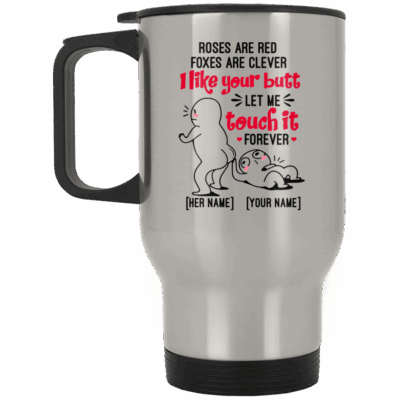 14 oz. Silver Travel Mug