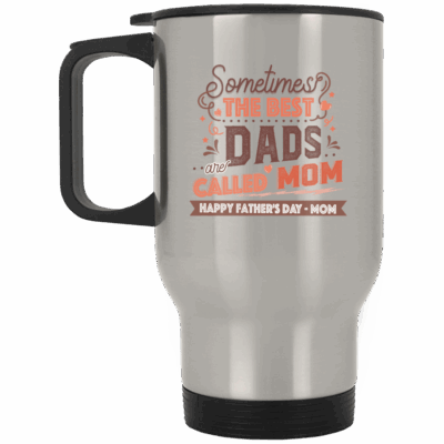 14 oz. Silver Travel Mug
