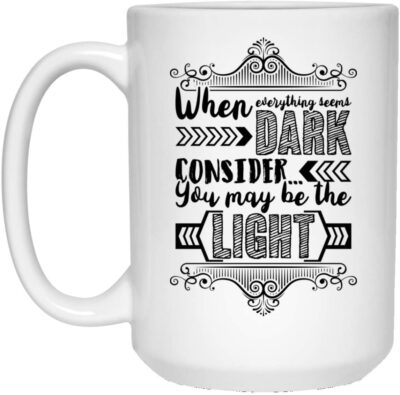15 oz. White Mug