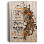 Dear Daddy I Saw Your Warm Gentle Smile Gift For Dad From Son Gallery Wrapped Framed Canvas Prints, White, 0.75'' Framed Canvas Dear Daddy I Saw Your Warm Gentle Smile Gift For Dad From Son Gallery Wrapped Framed Canvas Prints, White, 0.75'' Framed Canvas