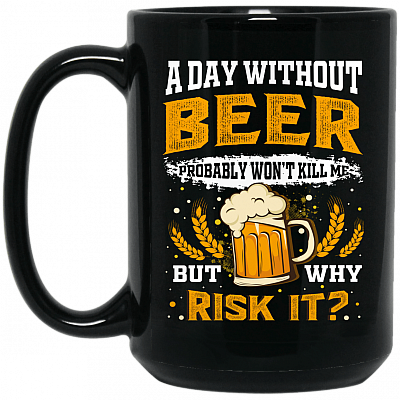 15 oz. Black Mug