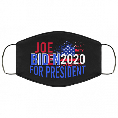Joe Biden 2020 American President Pro Joe Biden Gift Washable Reusable Custom - Printed Cloth Face Mask Cover, White, Cloth Face Mask