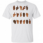 Black Lives Matter ASL - Racial Justice T-Shirt, White, Unisex T-Shirt Black Lives Matter ASL - Racial Justice T-Shirt, White, Unisex T-Shirt