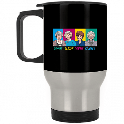 14 oz. Silver Travel Mug