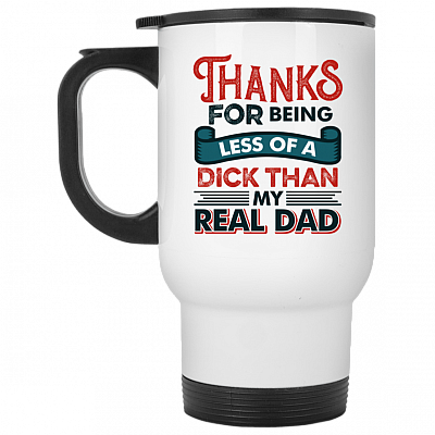 14 oz. White Travel Mug