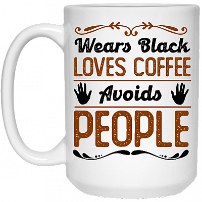 15 oz. White Mug