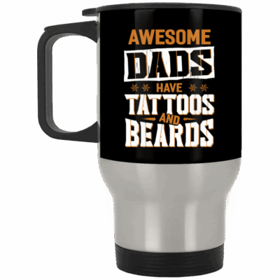 14 oz. Silver Travel Mug