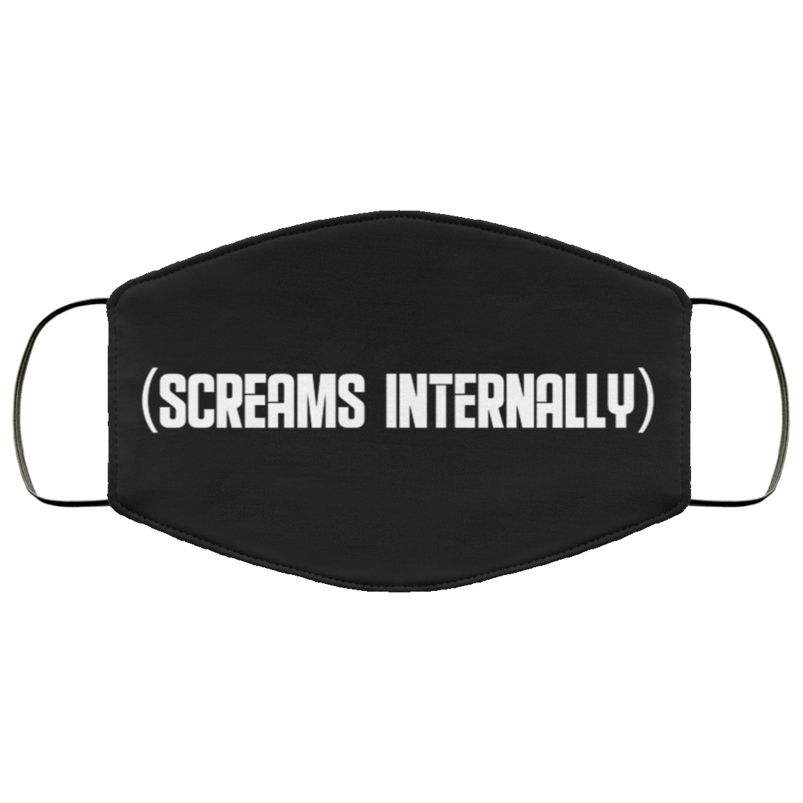 Screams Internally Washable Reusable Custom – Printed Cloth Face Mask Cover, Black, Cloth Face Mask