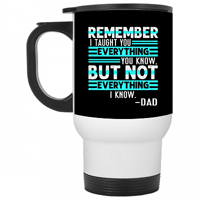 14 oz. White Travel Mug