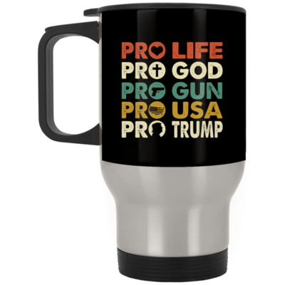 14 oz. Silver Travel Mug