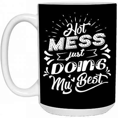 15 oz. White Mug