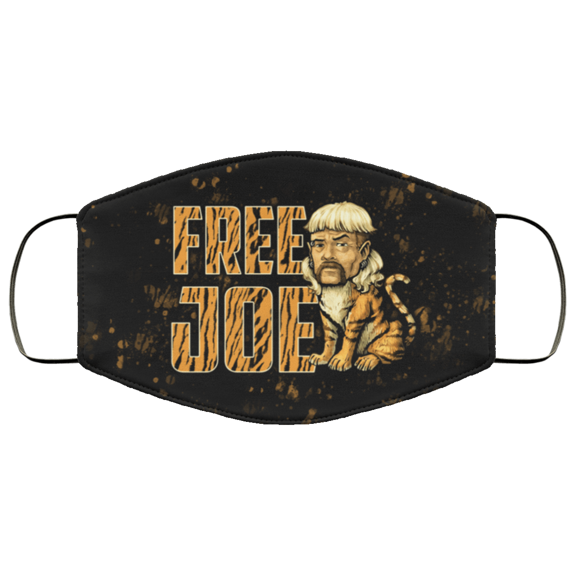 Free Joe Exotic Washable Reusable Custom - Printed Cloth Face Mask Cover, White, Cloth Face Mask