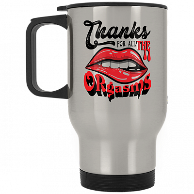 14 oz. Silver Travel Mug