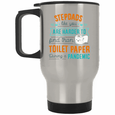 14 oz. Silver Travel Mug