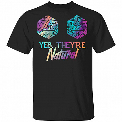 Yes They Are Natural T-Shirt - Funny Board Game Shirt, Black, Unisex T-Shirt