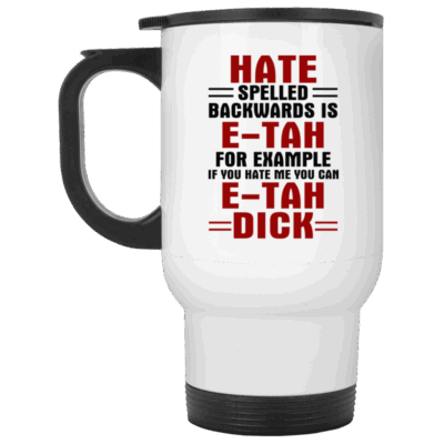 14 oz. White Travel Mug