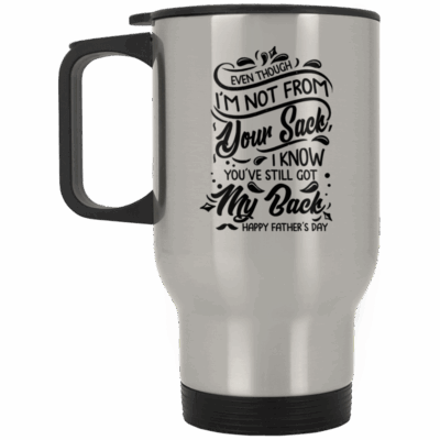 14 oz. Silver Travel Mug