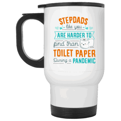 14 oz. White Travel Mug