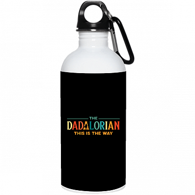 The Dadalorian This Is The Way Ceramic Coffee Mug – Beer Stein – Water Bottle, Black, 20 oz. Stainless Water Bottle