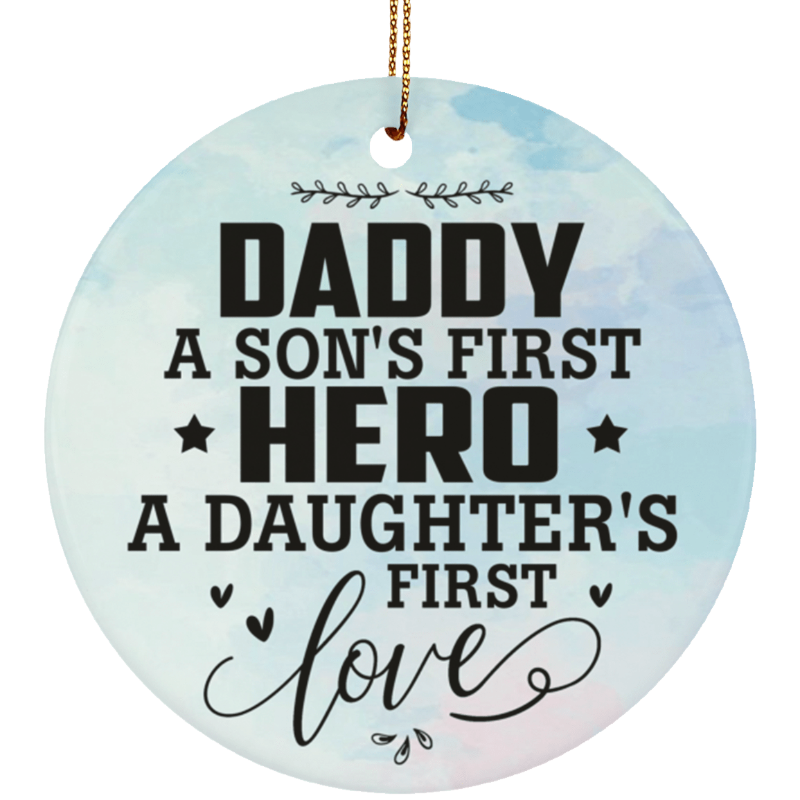 dad and son ornament