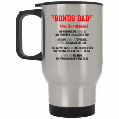 14 oz. Silver Travel Mug