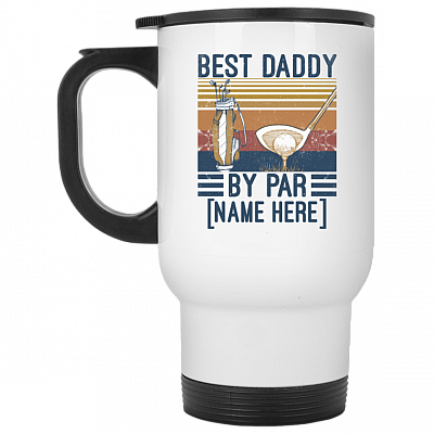14 oz. White Travel Mug