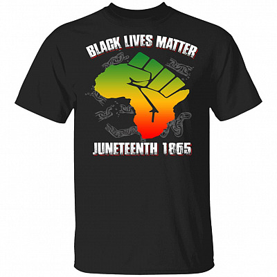 Juneteenth 1865 Shirt, Black, Unisex T-Shirt