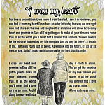 I Cross My Heart and Promise To Give All Fleece Blanket - Premium Mink Sherpa Blanket - Woven Blanket, White, Cozy Plush Fleece Blanket - 50x60