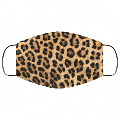 Leopard Face Mask - Leopard Print Washable Reusable Custom – Printed Cloth Face Mask Cover, White, Cloth Face Cover