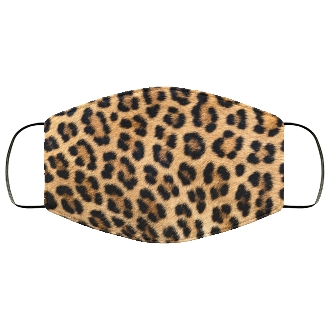 Leopard Face Mask - Leopard Print Washable Reusable Custom – Printed Cloth Face Mask Cover, White, Cloth Face Cover