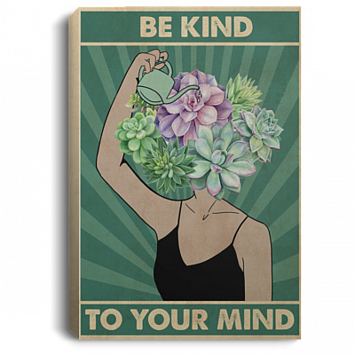 Be Kind to Your Mind - You Matter Suicide Prevention Framed Canvas Prints - Unframed Poster, White, 0.75'' Framed Canvas