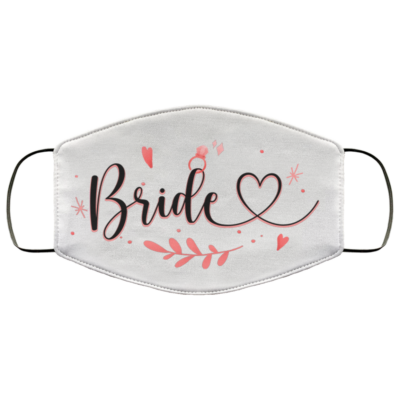 Bride And Groom Wedding Gifts Washable Reusable Custom – Printed Cloth Face Mask Cover, White, Cloth Face Cover