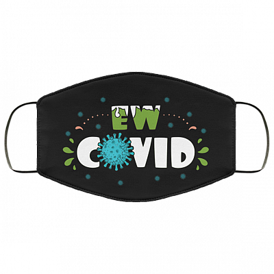 Ew Covid Washable Reusable Custom – Printed Cloth Face Mask Cover, Black, Cloth Face Cover