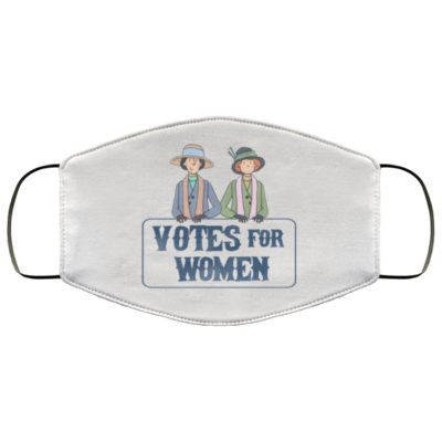 Votes For Women Feminist 100 Years Suffragette Washable Reusable Custom - Printed Cloth Face Mask Cover, White, Cloth Face Cover