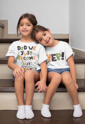 Alternative view of Yep We Just Become Best Friends Set Baby Onesie – Toddler Baby Infant Bodysuit - Matching Sibling Set