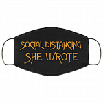Social Distancing She Wrote Face Mask - Washable Reusable Custom – Printed Cloth Face Mask Cover, Black, Cloth Face Cover Social Distancing She Wrote Face Mask - Washable Reusable Custom – Printed Cloth Face Mask Cover, Black, Cloth Face Cover