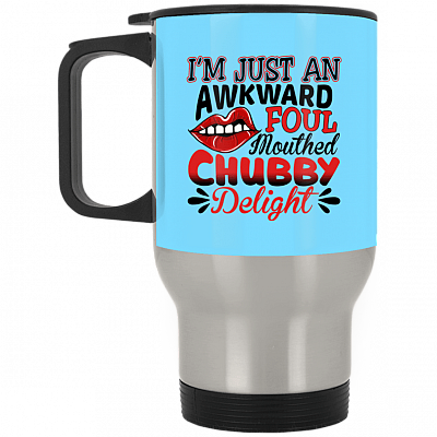 14 oz. Silver Travel Mug