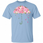 Umbrella Roses Never Give Up Pink Breast Cancer Ribbon Awareness Month T-Shirt, Light Blue, Unisex T-Shirt Umbrella Roses Never Give Up Pink Breast Cancer Ribbon Awareness Month T-Shirt, Light Blue, Unisex T-Shirt