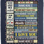 Personalized To My Son Wherever Your Journey In Life May Take You Pray You'll Always Be Safe Mink Sherpa Blanket, White, Cozy Plush Fleece Blanket - 50x60