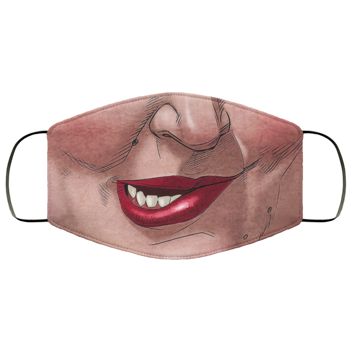 Mary Mouth Hocus Pocus Washable Reusable Custom - Printed Cloth Face Mask Cover, White, Cloth Face Cover