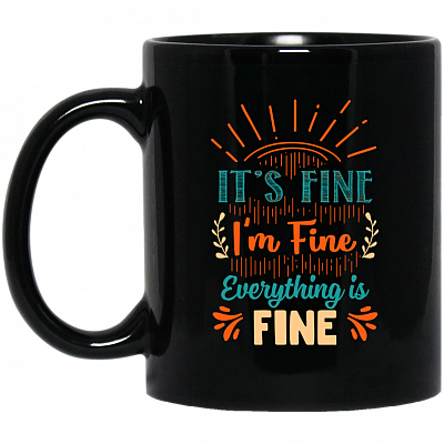 11 oz. Black Mug