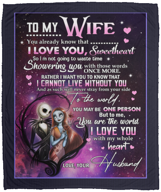 To My Wife You Already Know That I Can Live Without You Sweetheart Fleece Blanket – Premium Sherpa Blanket, White, Cozy Plush Fleece Blanket - 50x60 To My Wife You Already Know That I Can Live Without You Sweetheart Fleece Blanket – Premium Sherpa Blanket, White, Cozy Plush Fleece Blanket - 50x60